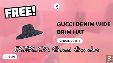 how to get the gucci hat on roblox|gucci garden hat roblox.